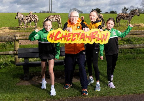 Masters Athlete Billy Cabal Launches 16th Annual Cheetah Run at Fota Wildlife Park