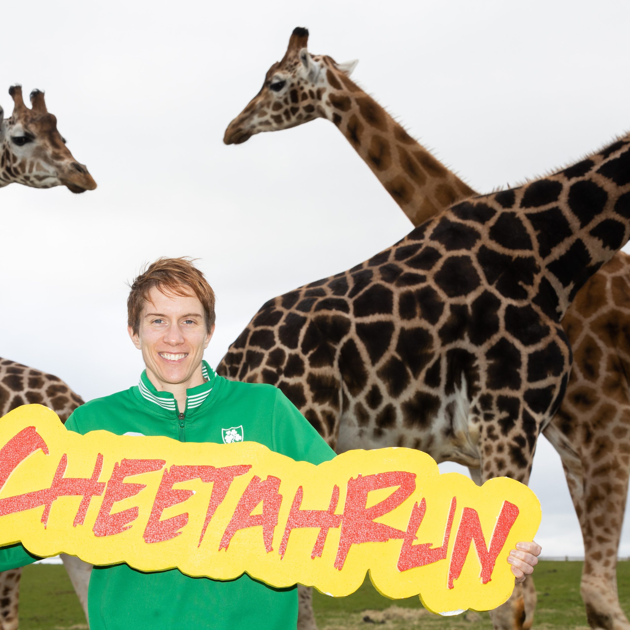  Olympian Aoife Cooke launches the Eagle Athletic Club Cheetah Run at Fota Wildlife Park