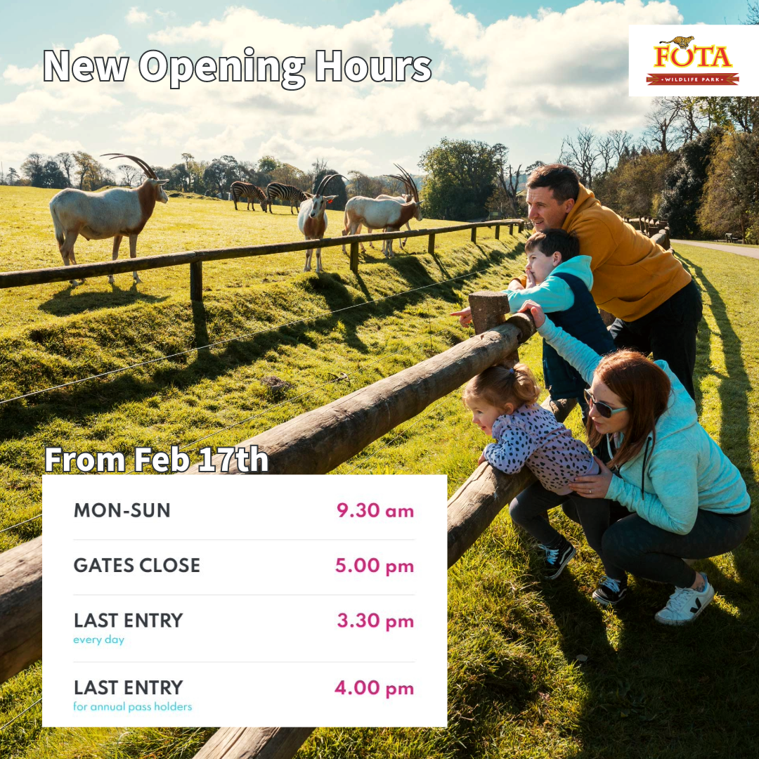 New Opening Hours – From February 17th 2024